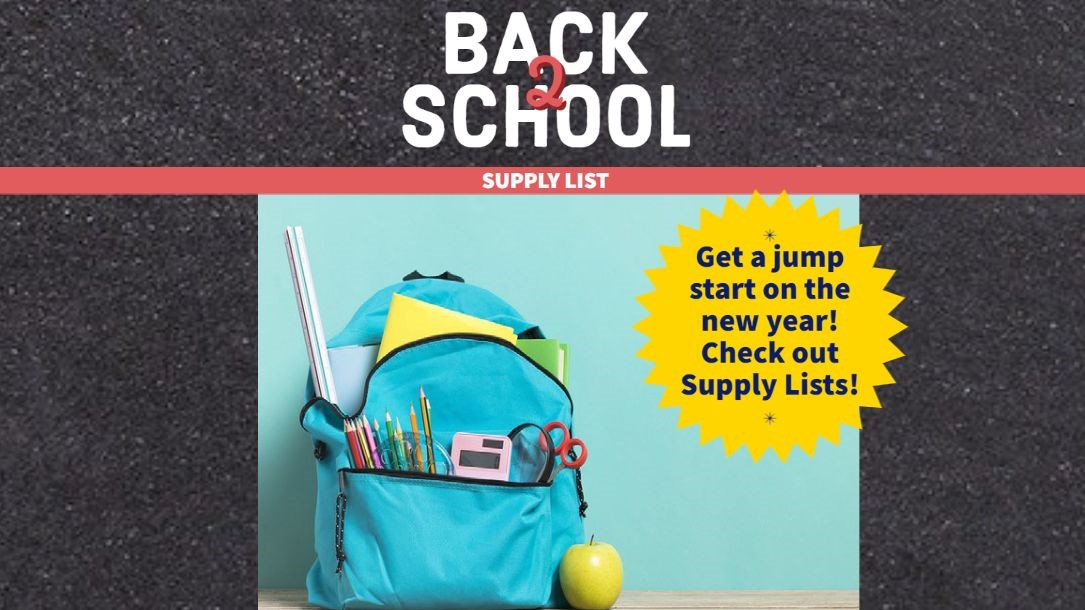 School Supply List Flyer